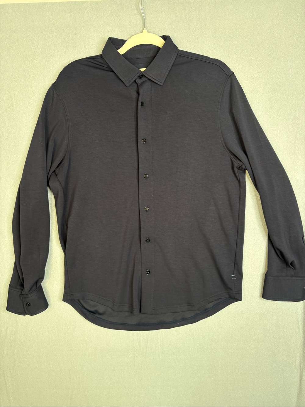 Men's Long-Sleeve Dress Shirt in dark Blue